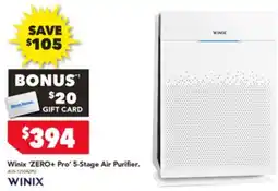 Harvey Norman Winix zero+ pro 5-stage air purifier offer