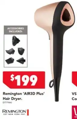 Harvey Norman Remington air3d plus hair dryer offer