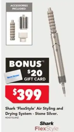 Harvey Norman Shark flexstyle air styling and drying system offer