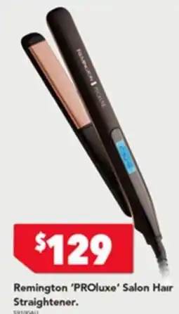 Harvey Norman Remington proluxe salon hair straightener offer
