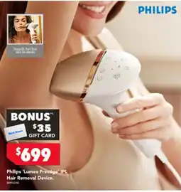 Harvey Norman Philips lumea prestige ipl hair removal device offer