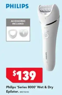 Harvey Norman Philips series 8000 wet & dry epilator offer