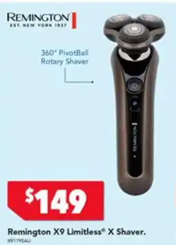 Harvey Norman Remington x9 limitless x shaver offer