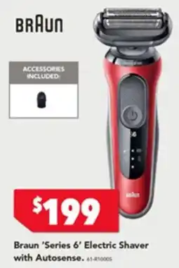 Harvey Norman Braun series 6 electric shaver with autosense offer