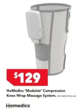 Harvey Norman Homedics 'modulair' compression knee wrap m offer