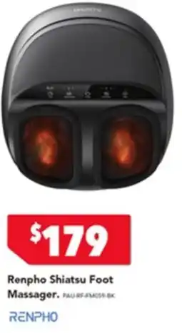 Harvey Norman Renpho shiatsu foot massager offer