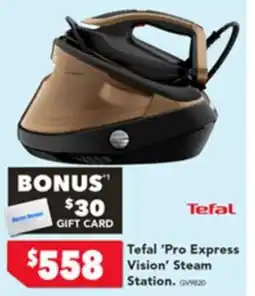 Harvey Norman Tefal pro express vision steam station offer