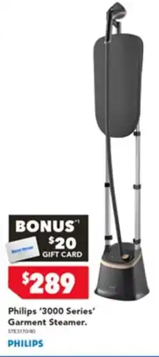 Harvey Norman Philips 3000 series garment steamer offer