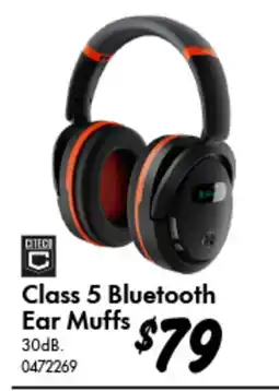 Bunnings Class 5 bluetooth ear muffs 30db offer