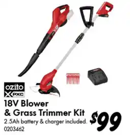 Bunnings 18v blower & grass trimmer kit offer