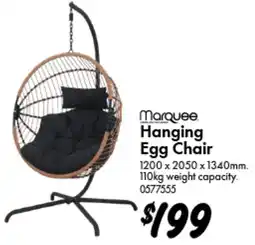 Bunnings Marquee hanging egg chair offer