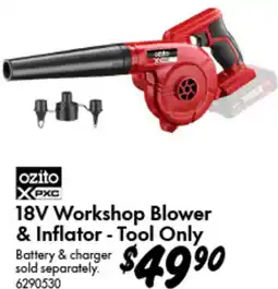 Bunnings Ozito| xpxc 18v workshop blower & inflator offer