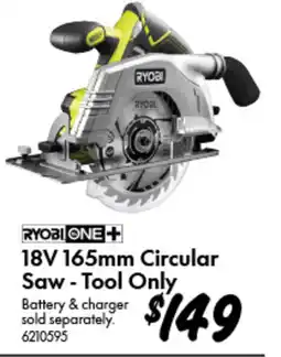 Bunnings Ryobi one 18v 165mm circular saw offer
