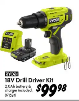 Bunnings Ryobi 18v drill driver kit offer
