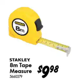 Bunnings Stanley 8m tape measure offer