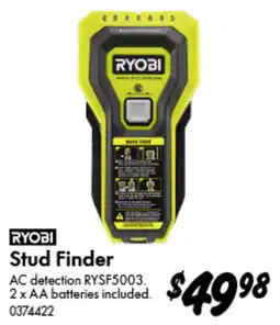 Bunnings Ryobi stud finder offer