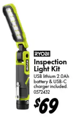 Bunnings Ryobi inspection light kit offer