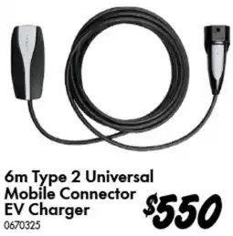 Bunnings Tesla 6m type 2 universal mobile connector ev charger offer