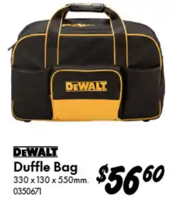 Bunnings Dewalt duffle bag offer