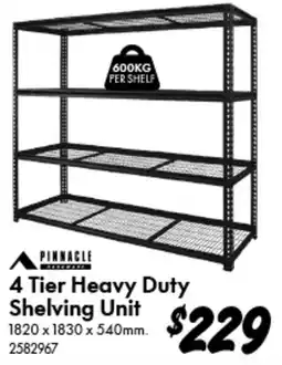 Bunnings 4 Tier Heavy Duty Shelving Unit offer