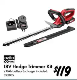 Bunnings 18V Hedge Trimmer Kit offer