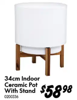 Bunnings Indoor Ceramic Pot With Stand offer