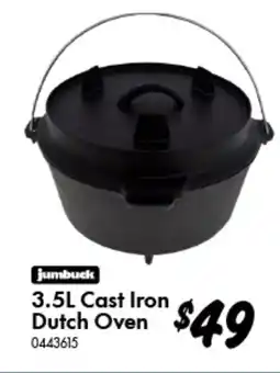 Bunnings Jumbuck Cast Iron Dutch Oven offer