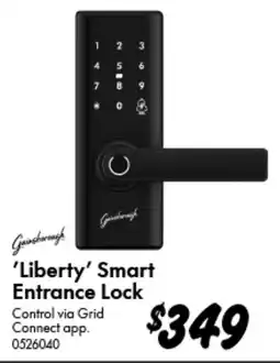 Bunnings Liberty Smart Entrance Lock offer