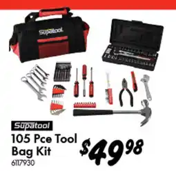 Bunnings Supatool 105 Pce Tool Bag Kit offer