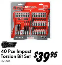 Bunnings Impact Torsion Bit Set offer