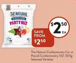 Foodworks The Natural Confectionery Co. or Pascall Confectionery offer