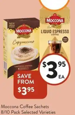 Foodworks Moccona Coffee Sachets offer