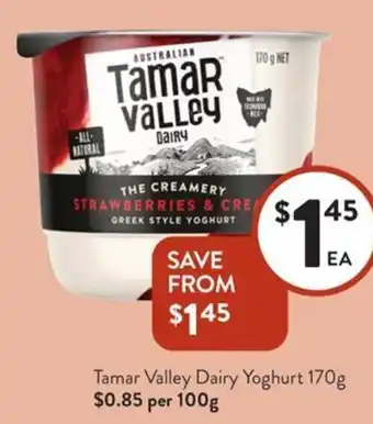 Foodworks Tamar Valley Dairy Yoghurt offer