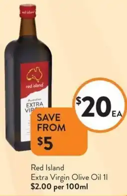 Foodworks Red Island Extra Virgin Olive Oil offer