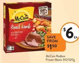 Foodworks McCain Redbox Frozen Meals offer