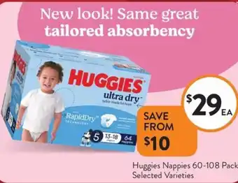 Foodworks Huggies Nappies offer