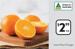 Foodworks Loose Navel Oranges offer