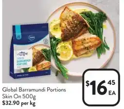 Foodworks Global Barramundi Portions Skin On offer
