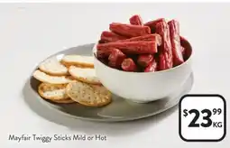 Foodworks Mayfair Twiggy Sticks Mild or Hot offer