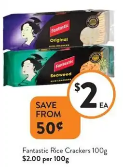Foodworks Fantastic Rice Crackers offer