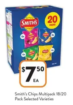 Foodworks Smith's Chips Multipack offer