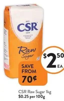 Foodworks CSR Raw Sugar offer