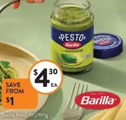 Foodworks Barilla Pesto offer