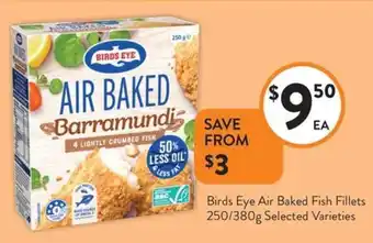Foodworks Birds Eye Air Baked Fish Fillets offer