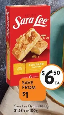 Foodworks Sara Lee Danish offer
