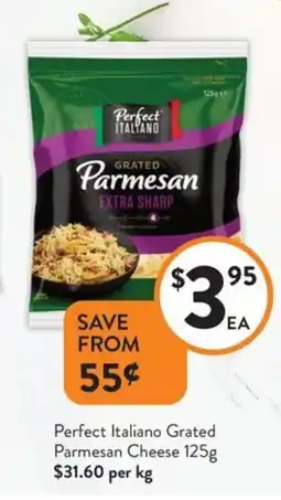 Foodworks Perfect Italiano Grated Parmesan Cheese offer
