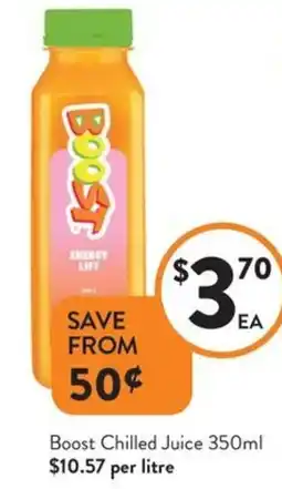 Foodworks Boost Chilled Juice offer