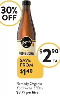Foodworks Remedy Organic Kombucha offer