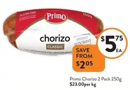 Foodworks Primo Chorizo offer
