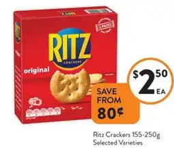 Foodworks Ritz Crackers offer